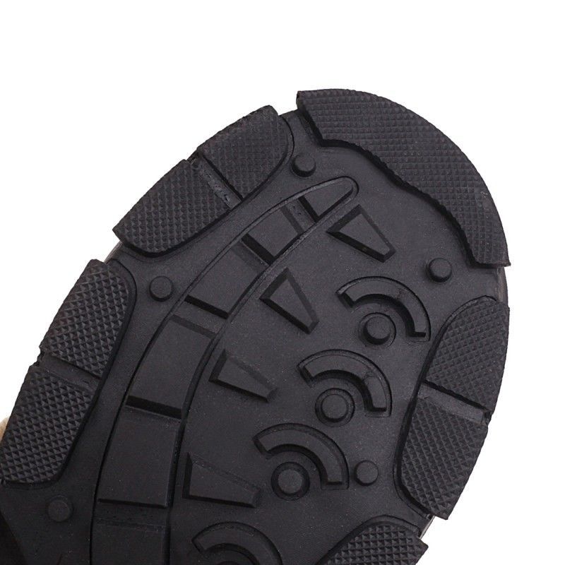 Bohemian Women's Snow Boots Beaded Fur Ball Thick Bottom High Boots Plus Velvet Calf-high Boots Plus Size 35-43