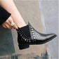 Chelsea boots Women Boots Autumn Winter High Heel Pointed Toe Ankle Winter Simple Versatile Booties