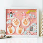 Baby's Hand and Foot Impression Mud Fetal Hair Souvenir Photo Frame Newborn Baby's Hand and Foot Impression Permanent Full Moon Hundred Day Gift