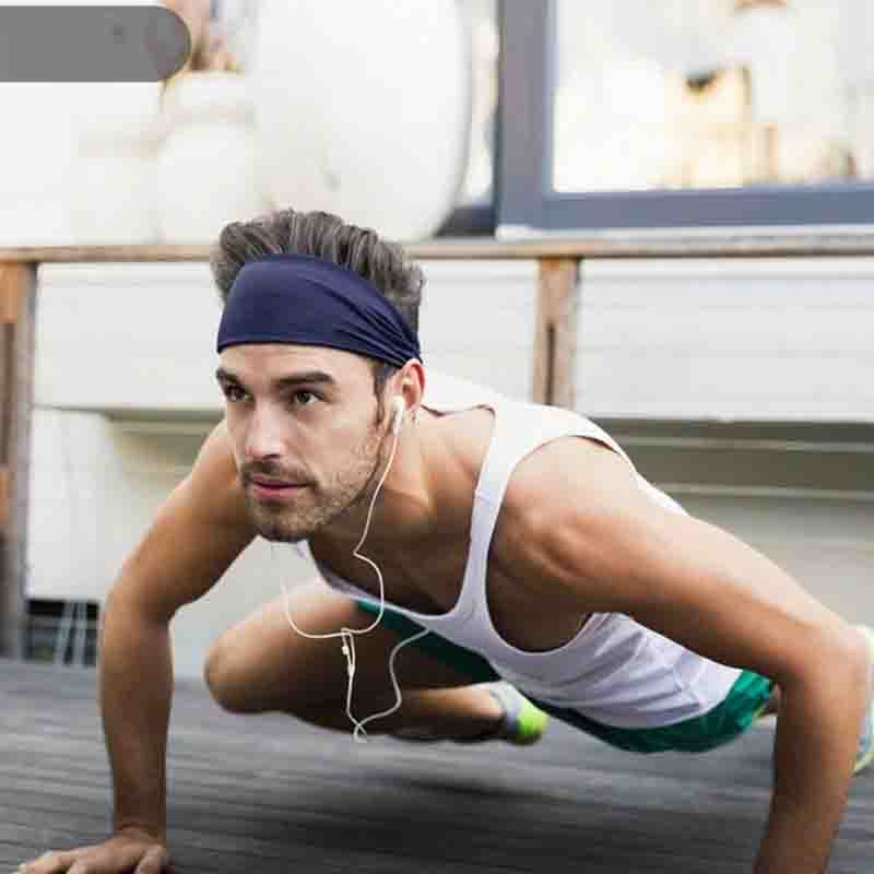 2pc Sports Sweat-absorbing Headband Yoga Fitness Sweat-absorbing Headband for Men and Women Super Elastic Wide-brimmed Sports Hairband