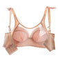 Breast Feeding Bra Gathers Anti Sagging Pregnant Women's Bra, Postpartum Feeding Underwear, Front Buckle, Thin Without Steel Ring