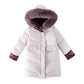 Girls Mid-length Warm Cotton Coat Winter Korean Style Padded Jacket Children's Thick Windproof Cotton Clothing