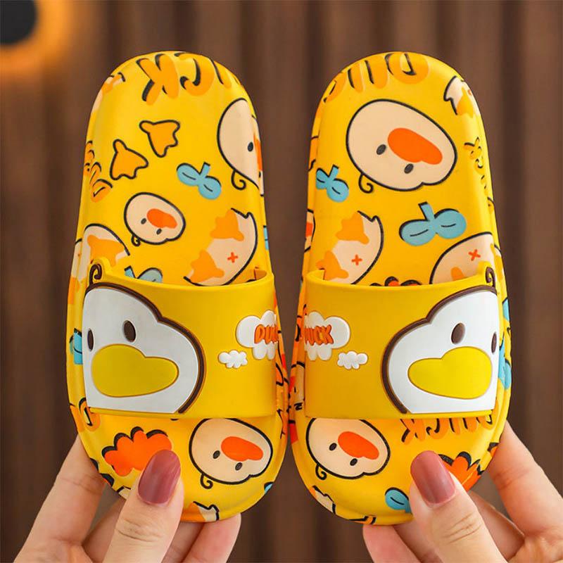 Thick Bottom Summer Children's Sandals and Slippers Cartoon Non-slip Soft Bottom Wear-resistant Baby Bath Slippers