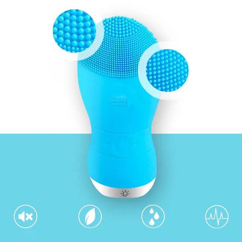 Electric Silicone Ultrasonic Facial Cleanser Washing Brush Pore Cleaner Rechargeable Skin Rejuvenation Beauty Facial Cleanser
