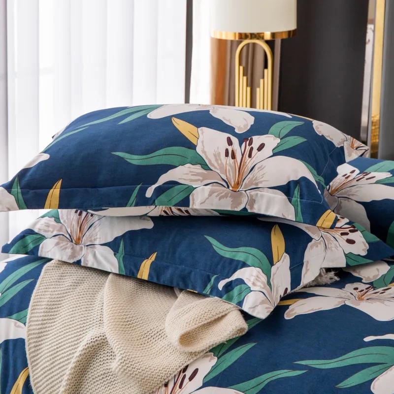 Pure Cotton Padded Pillowcase Double Pillowcase 48cmx74cm Bedroom Bedding