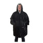 Autumn Winter Comfortable Thickening Warm Home Clothing TV Blanket Couples Solid Color Hooded Large One Size Sweater Homewear