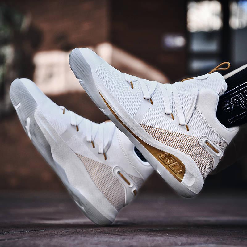 High-top basketball shoes men outdoor non-slip sports basketball shoes white black sneakers tennis
