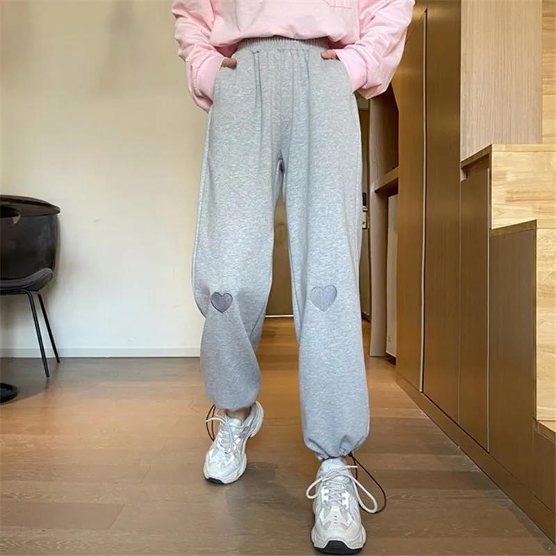 Spring and Summer Korean Style High-waist Drape Loose Loose Casual Trousers Thin Wide-leg Straight Sports Pants Student Girl Trend
