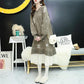 Autumn and Winter Fashion Trend Snowflake Women's Sweater Dress Loose-fitting Mini Sexy Blouse