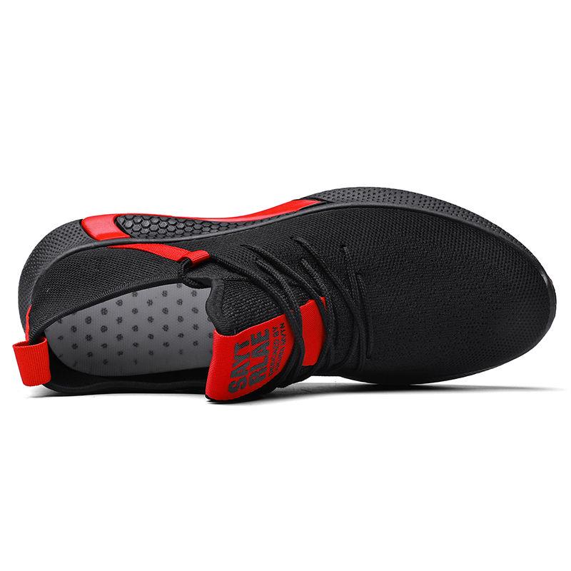 Running Shoes Men Breathable Light Weight Trainers Shoes Large Size Athletics Sports Shoes Green Red Outdoor Jogging Shoes