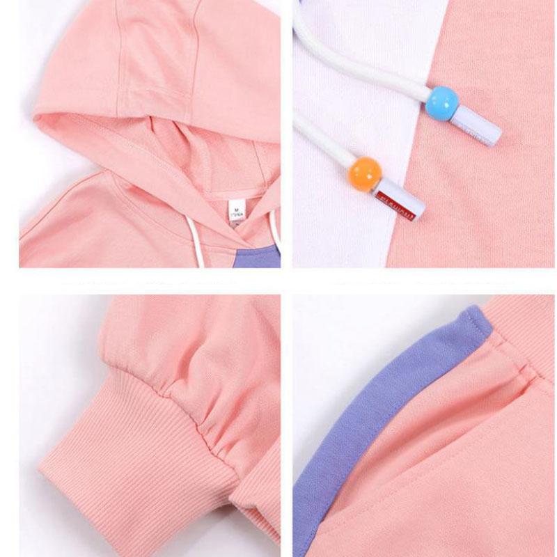 2pcs Set   Women Hoodies Tracksuits  Hooded Sweatshirt Two Pieces Set Casual Long Sleeve Hoodie Sport Pants Suit