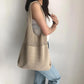 Women Casual Hollow Woven Shoulder Bag Knitted Handbags Large Capacity Vintage Tote Bags
