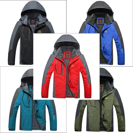 Oversized Thin Autumn and Winter Jacket Men's Windproof and Waterproof Outdoor Mountaineering Suit
