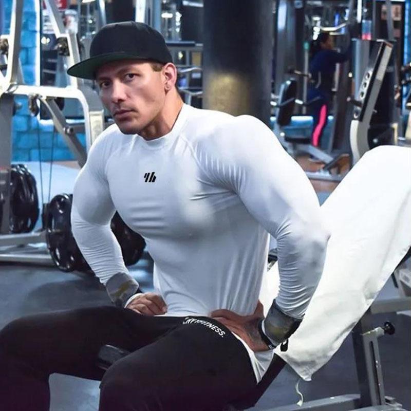 Long-sleeved Mid-high-neck Men's Long-sleeved Sportswear High-necked Tights Men's Bottoming Shirt Keeps Warm and Comfortable