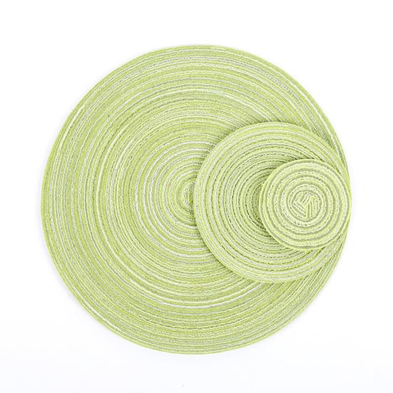 2pcs/set Non Slip Cotton Round Heat Insulation Table Mug Mat Pad Placemat Coasters Home Decor