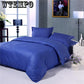 Polyester Elk Pattern Duvet Pillow Quilt Cover Sheet Cases Bedding Set 1.5m-2.0M