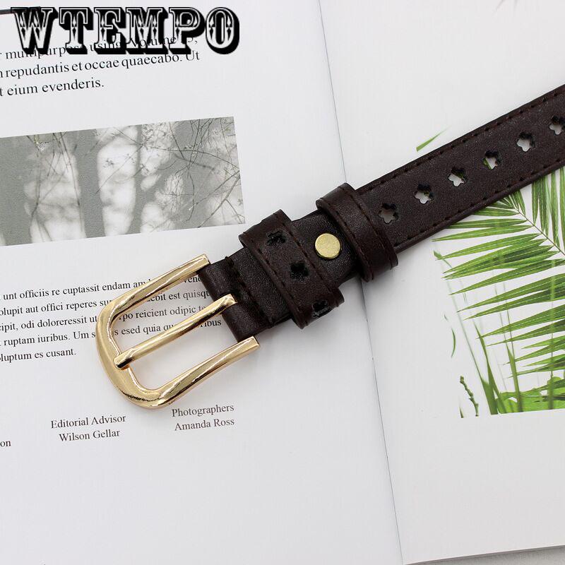 Fashion Pu Leather Belt Female Brown Black White Waist Belts for Women Dress Strap
