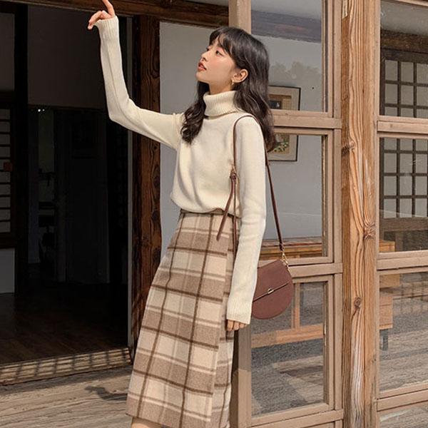 Autumn and Winter Turtleneck Sweater  Women's Pile-neck Sweater, Long-sleeved Pullover, Thickened Base Sweater