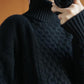 Autumn Winter Sweater Thick Turtleneck Solid Blouse Knitted Bottoming Shirt Women's Loose Tops Pullover