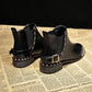 Autumn Winter Boots Fashion Zipper Ankle Boots Low Heel High Quanlity Leather Boots Casual Shoes
