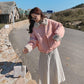 Plus Velvet Thick Winter Coat Women Loose Cotton Coat Plus Velvet POLO Neckline To Keep Warm and Comfortable Soft Women's Cotton Jacket