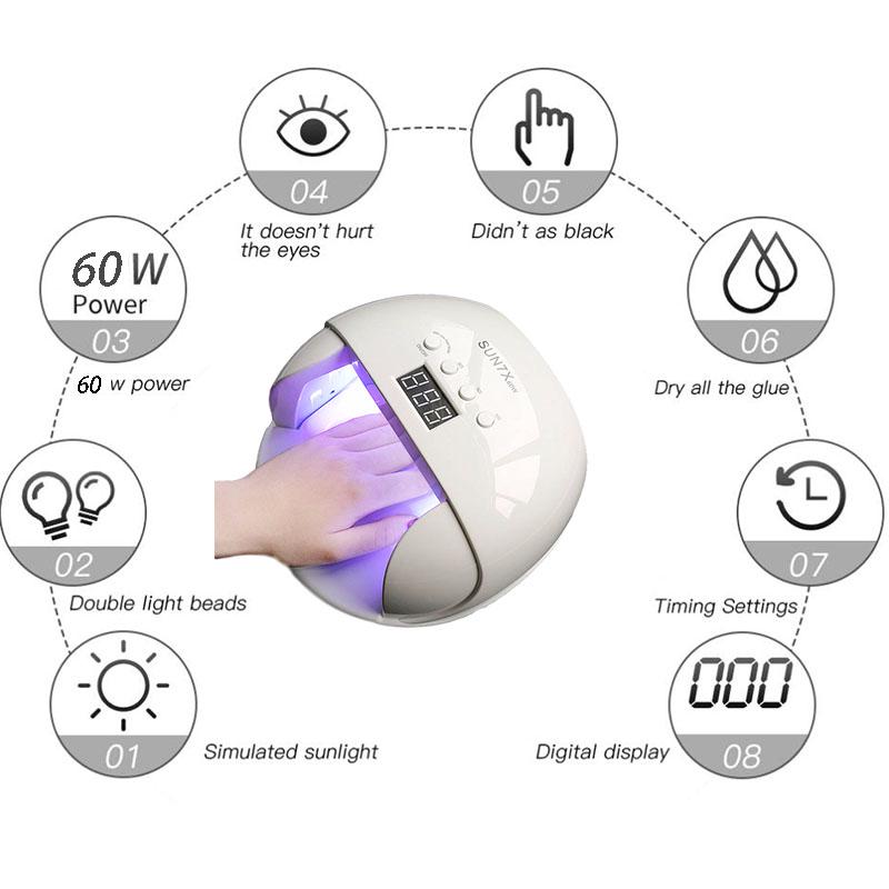 UV LED Nail Lamp For Manicure Gel Nail Dryer Fast Drying Nail Lamp nail art Manicure Tools