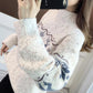 Women's Winter High Collar Elk Christmas Sweater Female Autumn Large Size Outdoor Loose Waterproof Knitted Pullover