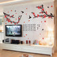 [Wall sticker ]Chinese Painting Calligraphy Birds Flower Plum Blossom Wall Stickers Kitchen Bedroom