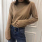 Winter Starry Bottom Shirt Thin Wild Long-sleeve Solid Color Knitted Thin Sweater Outwear
