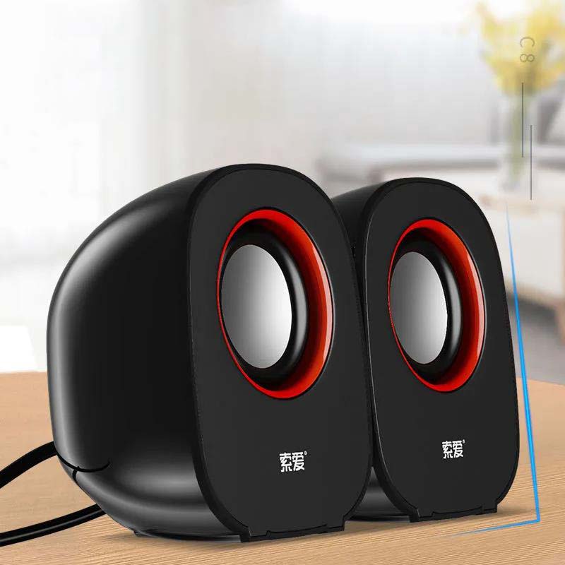 Desktop Computer Small Audio Speaker Household Wired Mini Speaker Subwoofer High Sound Quality Large Volume