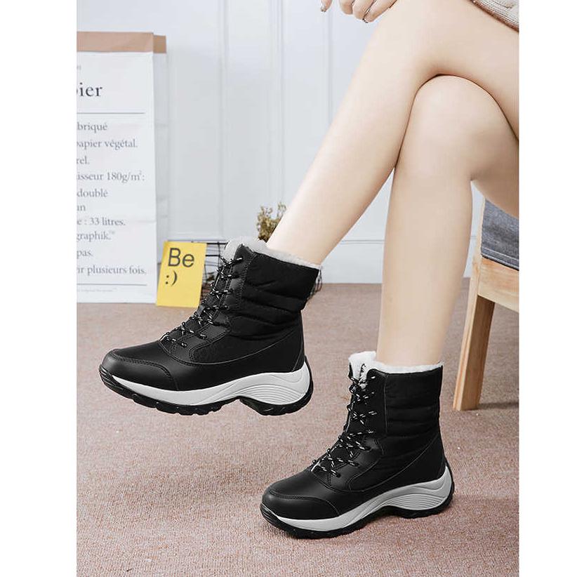 Women Snow Boots Platform Winter Boots Waterproof Non-slip Boots Women Winter Shoes Botas Mujer