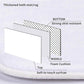 Toilet Supplies Nordic Style Digital Printing Polyester Toilet Mat Floor Mat Bath Cover Four-piece Partition Curtain