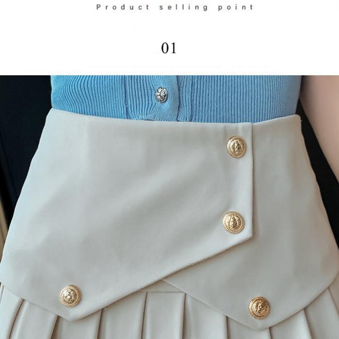 Women High Waist Pleated Skirt School Girl A-Line Short Skirt Uniforms Cosplay Sweet Girls