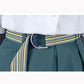 Cotton Shirt Skirt Suit Summer Simple Sweet Two-piece Set V-neck Lotus Leaf Sleeve Top Large Hem A-line Skirt Casual Skirt Suit Large Size