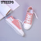 Summer student lazy shoes flat bottom shoes casual canvas shoes small white shoes