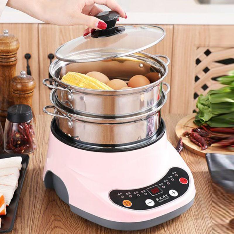Electric Steamer Multi-layer Household Rice Steaming Timer Switch Appointment Cooking Electric Stew Pot Soup Rice Cooker