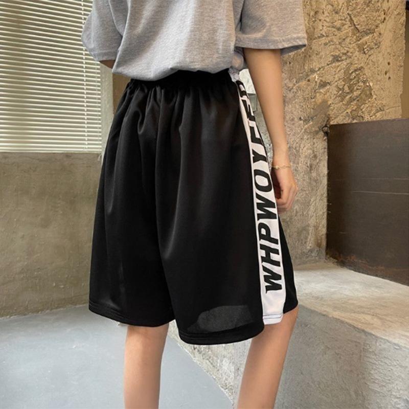 Basketball Style Outer Wear Shorts Women's Loose Pants Summer Straight Sports Five-point Pants