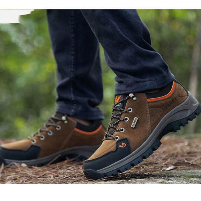 Winter Men's Shoes Hiking Shoes Plus Velvet Warm Outdoor Sports Shoes Large Size Non-slip and Waterproof Travel Shoes