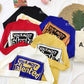 Funky Letter Knitwear Turtleneck Slim Fit Bottoming Shirt Solid Color Pullover Sweaters Top