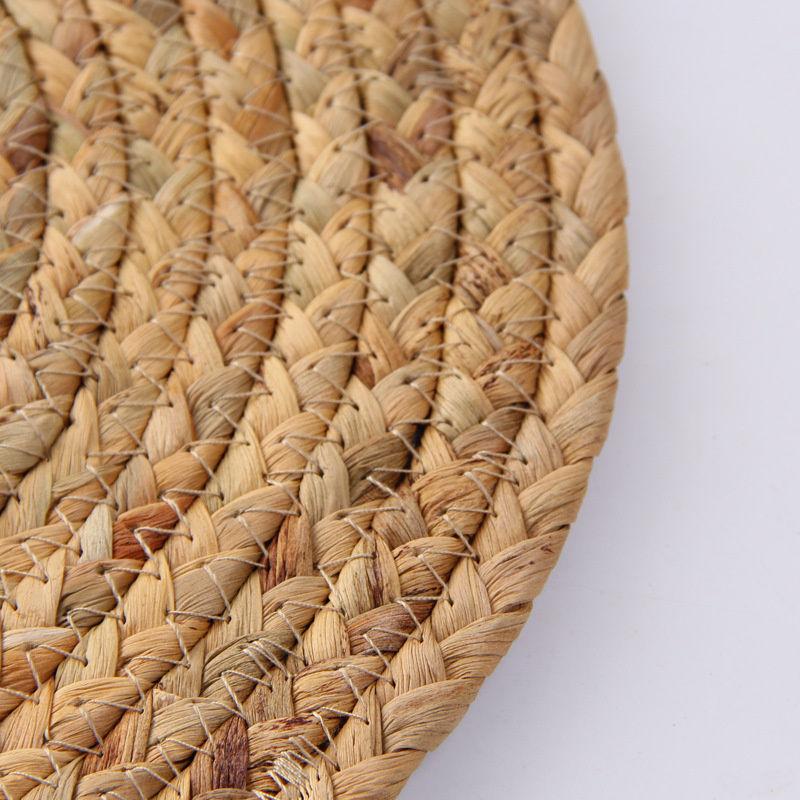Hand-made Gourd Grass Woven Heat Insulation and Anti Scalding Dining Mat Household Dining Table Mat
