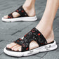 Trendy Dual-purpose Men's Leather Sandals Wearing Men's Sandals While Driving Summer Waterproof Beach Shoes