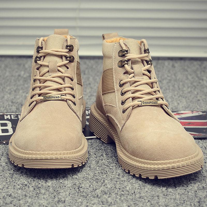 Martin Boots Men's Boots Male Winter Plus Velvet Shoes Men's Snow Boots Combat Boots Military Boots