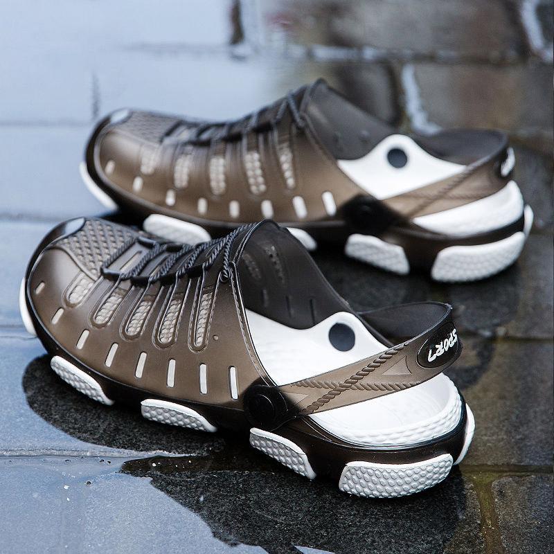 Men Sandals EVA Breathable Beach Shoes for Men Light Solid Summer Male Sandals Size 40-45 Casual Men Slippers