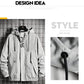 Men's Jacket Autumn and Winter Plus Velvet Loose Tooling Jacket Korean Style Trend All-match Clothes Men