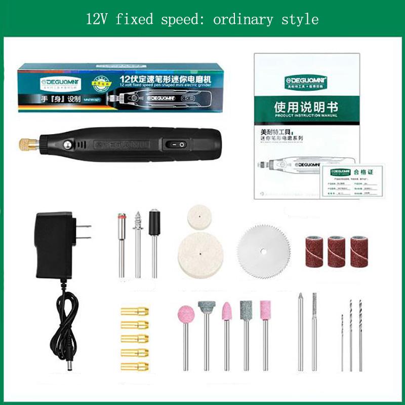 Mini Electric Grinder Hand-held Engraving Electromechanical Drill Nail Tool Punching Machine Cutting Machine Mini Kit Tool