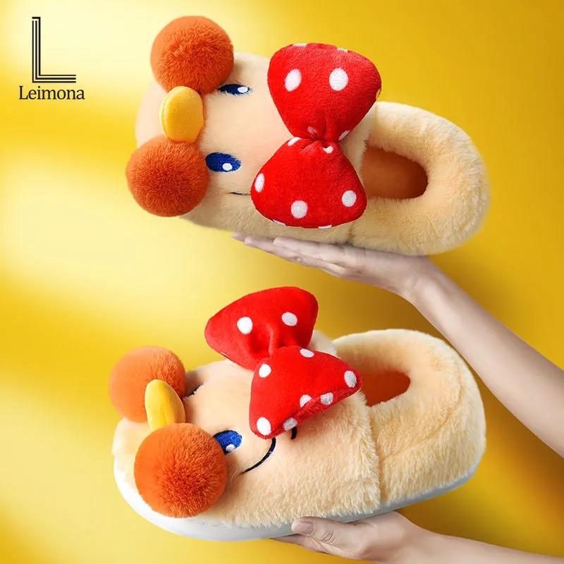 Indoor Warm Cotton Slippers Comfortable Soft-soled Shoes Soft and Fluffy Indoor Leisure Home Essential