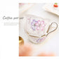 European Bone china coffee set Creative simple ceramic porcelain dish Afternoon tea milk cup