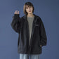 Women's Spring and Autumn Workwear Coat Student Korean Style Loose Versatile Hooded Jacket Casual Zipper Baseball Uniform Cardigan Top