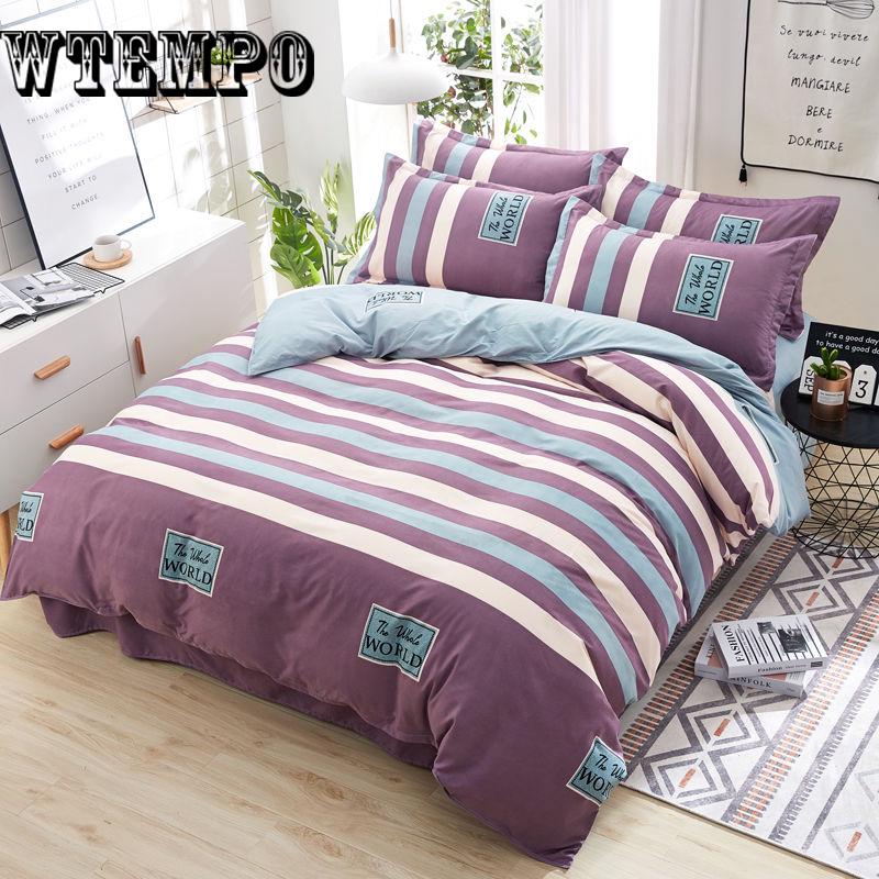 Home Textile King Queen Bedding Sets Bedlinen cartoon Duvet Cover Pillowcase Bed Sheet