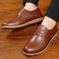 Men's Spring Breathable Leather Shoes Business Casual British Leather Shoes Non-slip Wear-resistant Dad Shoes Driving Shoes